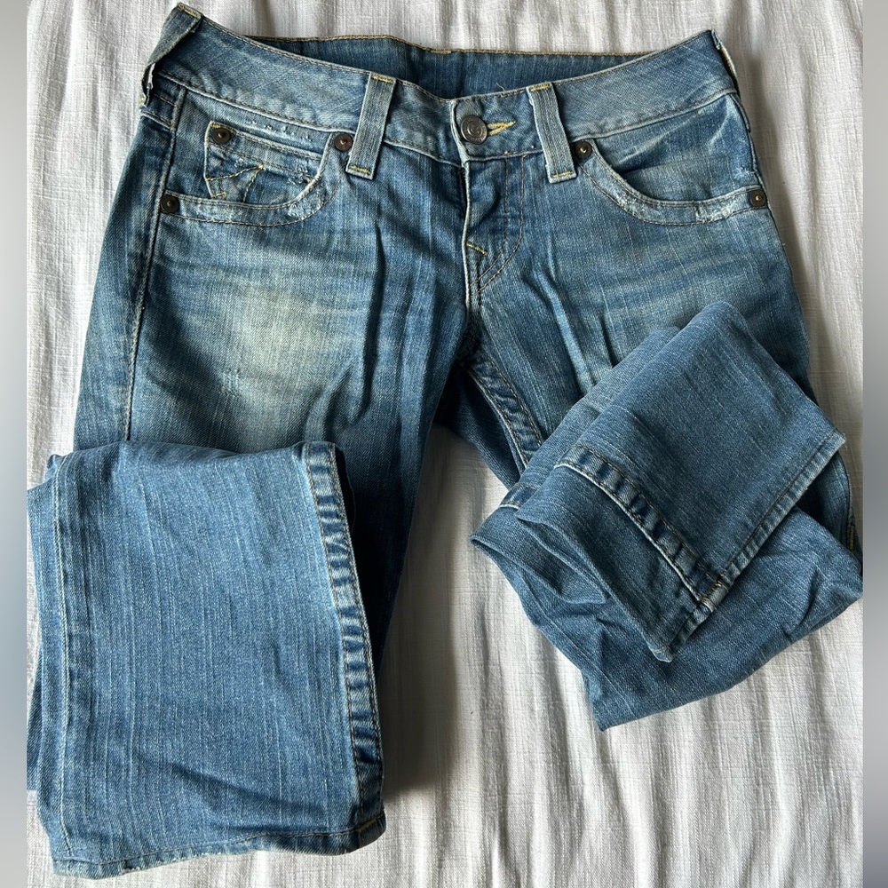 True Religion Light Wash Billy Jeans